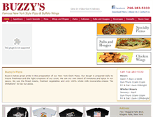 Tablet Screenshot of buzzyspizza.com